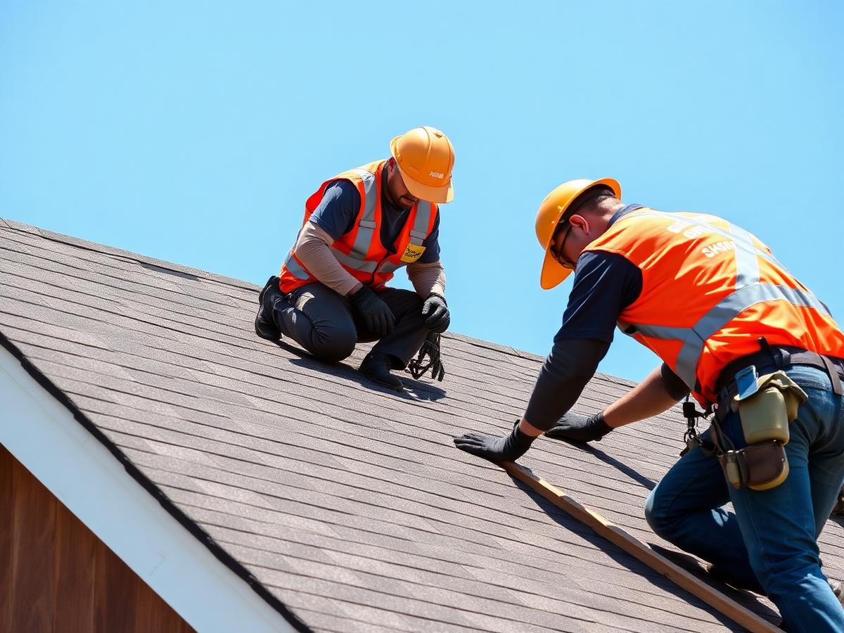 Louisville Roofing Pros crew on the roof